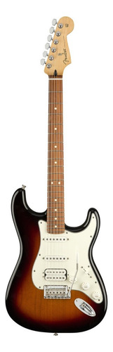 Guitarra eléctrica Fender Player Stratocaster HSS de aliso 3-color sunburst brillante con diapasón de granadillo brasileño