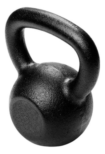 Kettlebell Pintado Preto Ferro 12kg