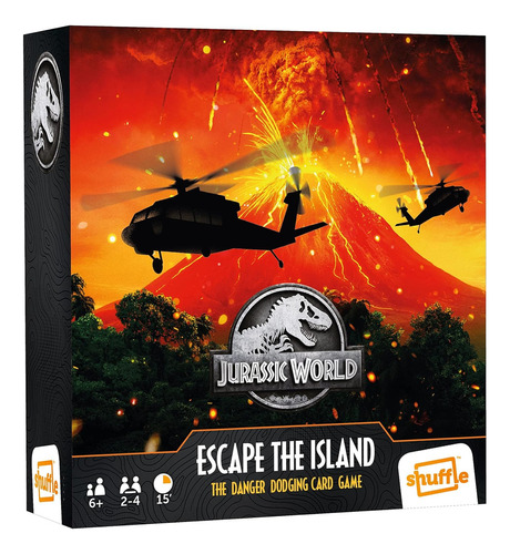 Shuffle Game Jurassic World Escape De La Isla juego de cartas