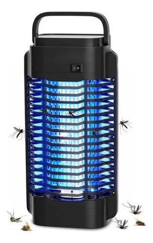 Lámpara Mata Mosquitos Moscas Eléctrica 18w Antimosquitos Color Negro