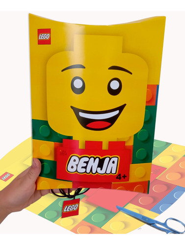 Kit Imprimible Piñata Lego Personalizada Pillow Cumple Lego