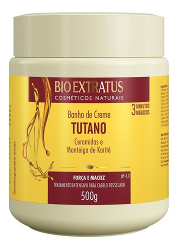 Banho Creme Tutano Ceramidas Karité 500g Bio Extratus