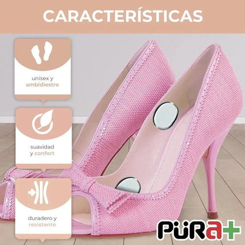 Imagen 2 de 3 de Almohadillas Protectores Pie Tacones Zapatos - 4 Und Pura+