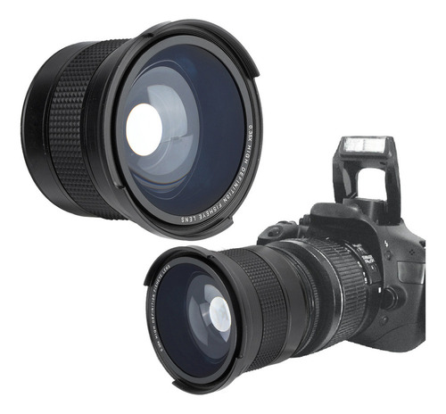 Lente Super Gran Angular Ojo De Pez De 58mm 0.35x Para Slr D