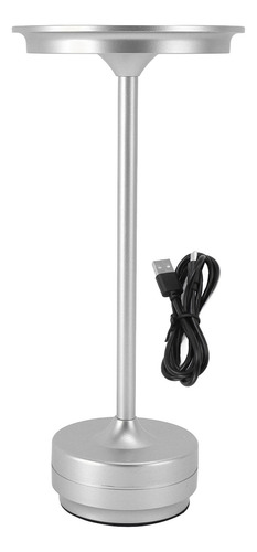 Mesa Inalámbrica Led De Aluminio Y Hierro Con 3 Fuentes Táct
