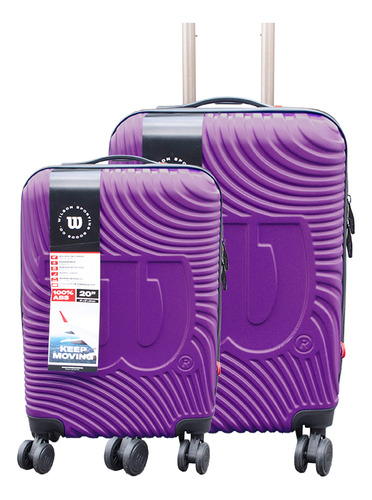 Set 2 Maletas De Viaje Wilson Carry On Tokio Lila