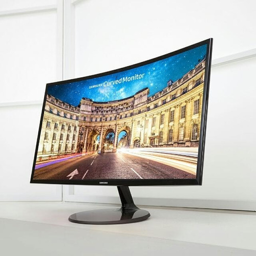 Imagen 8 de 8 de Monitor gamer curvo Samsung F390 Series C24F390FH led 24" black high glossy 100V/240V