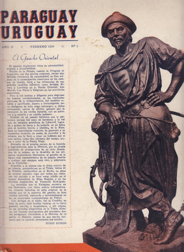1954 Revista De Vinculacion Paraguay Uruguay Nº 2 Escasa 
