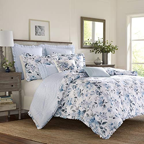 Laura Ashley | Colección Cloe | Edredón Ultrasuave De Lujo, 