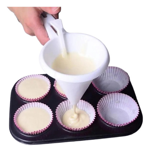 Embudo De Mano Ajustable Dispensador De Líquido Para Crema