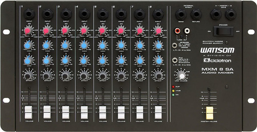 Ciclotron Mesa De Som 8 Canais Mxs-8-sa Audio Mixer