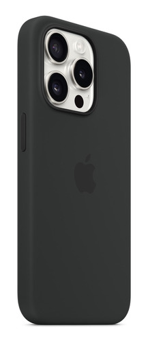 Forro iPhone 15 Pro Max Magsafe  Apple Silicona Color  Negro