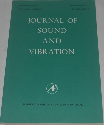 Journal Of Sound And Vibration Volume 26 Nº4  23feb1973 O15