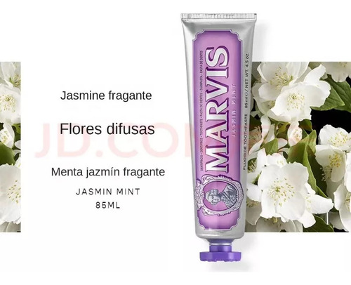 Pasta De Dientes Blanqueadora Marvis Mint 85 Mljasmine Mint