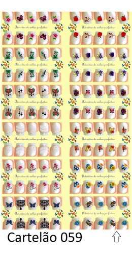Imagem 6 de 9 de 480 Adesivos De Unhas + Brinde