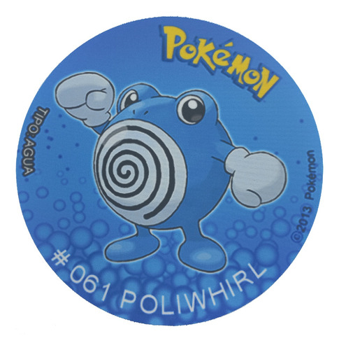 Mousepad De Tazo Pokemon De Modelo #061 Poliwhirl