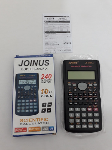 Calculadora científica de 240 funciones con funda negra profesional