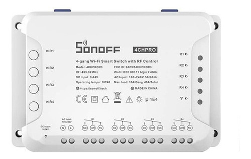 Sonoff 4ch R3 4 Canais Wifi Módulo Inteligente Automação