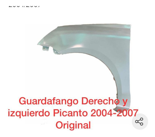 Guardafango Picanto Derecho E Izquierdo 2004-2007 Original