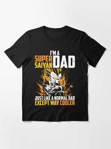 Remera Negra Dragon Ball Padre Papav09