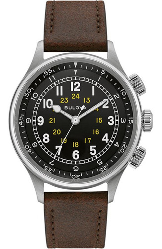 Relógio Bulova Masculino Automático A15 Pilot Militar 96a245