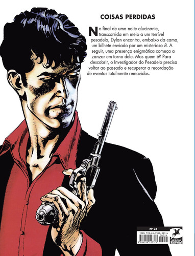 Dylan Dog Nova Série - volume 24: Coisas perdidas, de Barbato, Paola. Editorial Mythos, capa mole em português, 2022