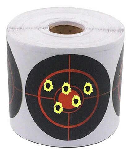 250 Pegatinas En Rollo Splatter Target, Adhesivo Fuerte