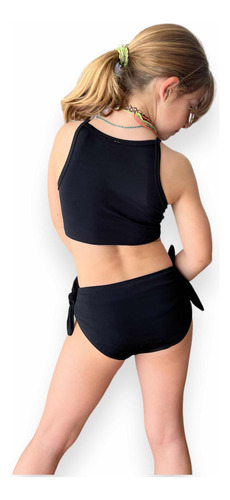 Malla Bikini Oso Amazing Uv Upf50+ Top+bombi Rock Niña