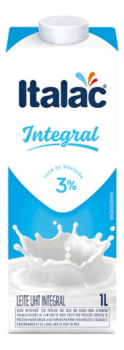 Leite Longa Vida Integral Italac 1l Kit C/06 Unid-gamer