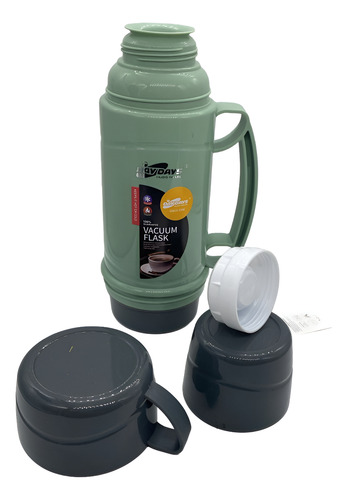 Set Termo Para Agua Caliente Termo Cafe 450 Ml + 2 Tazas