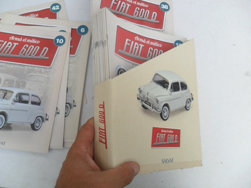 Lote Revista 43 Fasiculos Fiat 600 Salvat Sin Autito 1:8
