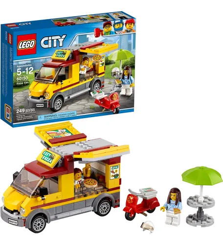 Camión Lego Pizza Van 60150 De Juguete Con Patinete Y 2 Mini