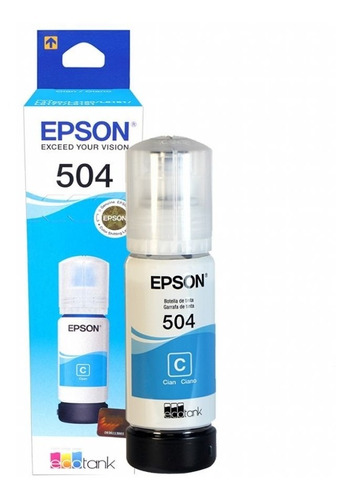 Tinta Epson 504 Original Cyan Azul 70ml - L4150,l4160,l6161