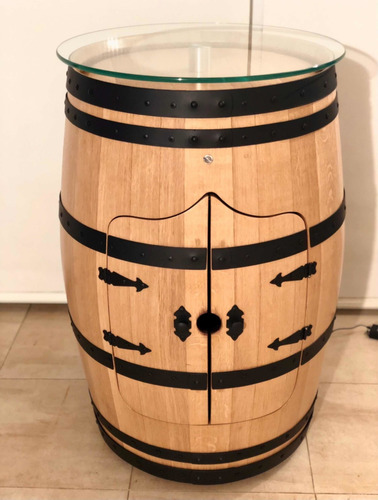 Imagen 2 de 10 de Barril Bar. Mueble Para Bebidas. Original De Roble