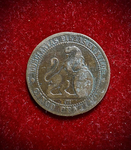 Moneda 5 Céntimos España 1870 Km 662 (Usado)