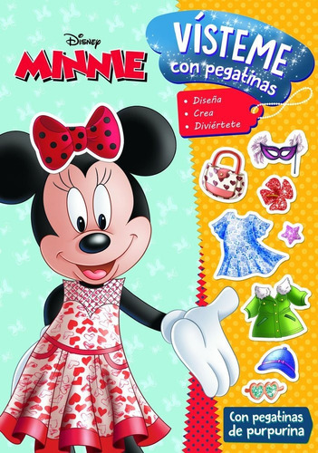 Minnie. Visteme Con Pegatinas, De Disney. Editorial Libros Disney, Tapa Blanda En Español