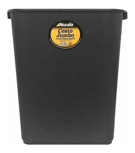 Bote Cesto De Basura 26 Litros Polipropileno Color Negro