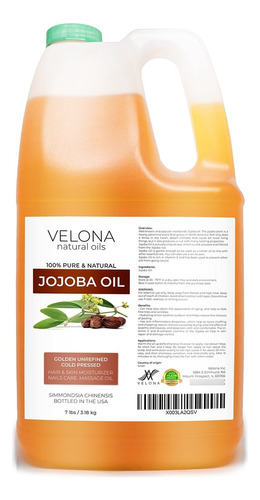 Aceite De Jojoba - 112 Oz | 100% Puro Y Natural | Dorado, S.