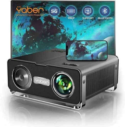 Proyector Yaber V10 5g, Wi-fi, Bluetooth, 9800l, Con Bolso