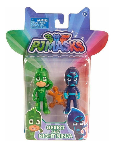 Pj Masks Boneco Lagartixo Com Luz E Ninja Noturno Dtc 4384