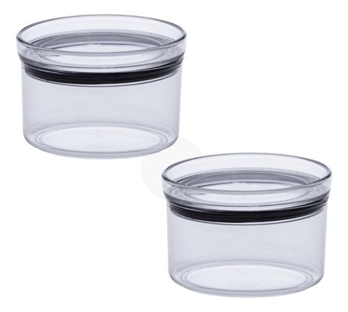 Kit 2 Pote Hermetico Linha Lumini Redondo 480ml Paramount