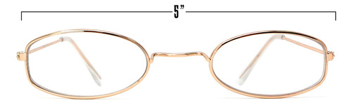 Gafas De Disfraz Skeleteen Old Man, Ovaladas, Doradas, Abuel