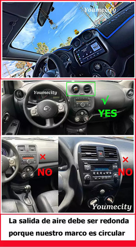 Auto Radio Estéreo Android Gps Carplay Para Nissan Versa March 10-13