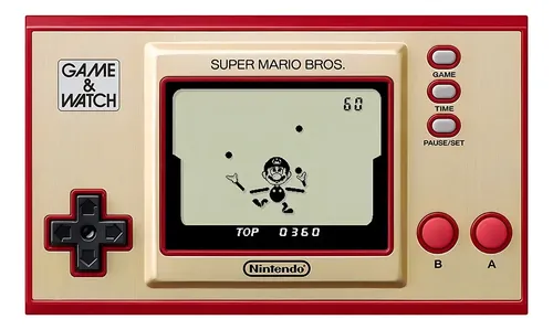 Nintendo Game & Watch Super Mario Bros. cor vermelho y dourado