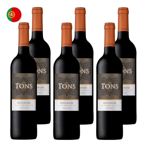 Kit 6 Vinhos Tons De Duorum Tinto Portugal 750ml