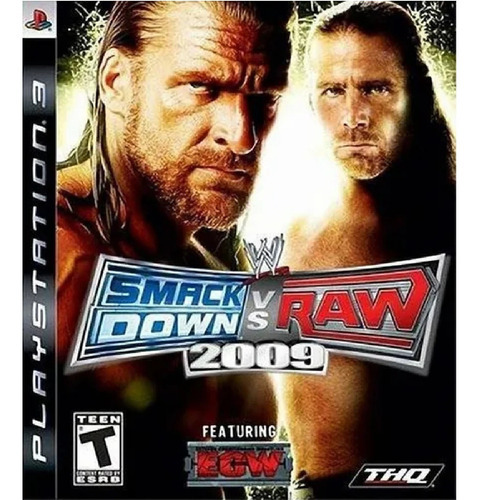 Juego Smack Down Vs Raw 2009 Ps3 Physical Media Playstation Thq