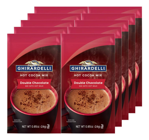 Ghirardelli De Chocolate Caliente Premium, Doble Chocolate,