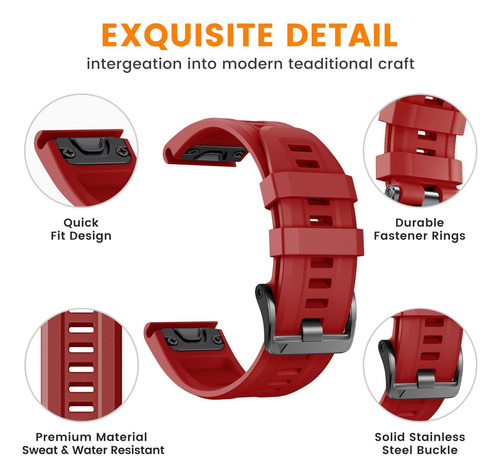 Para Fenix 8x Band 26 Mm Fenix 6x Fenix 5x Quickfit