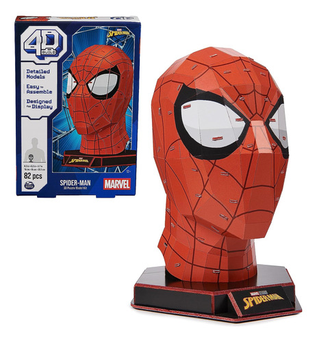 4d Build, Kit De Modelos De Rompecabezas 3d De Marvel Spider