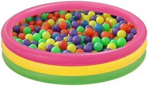 Piscina Inflable + 300 Pelotas Intex 147cm Plástico Agua